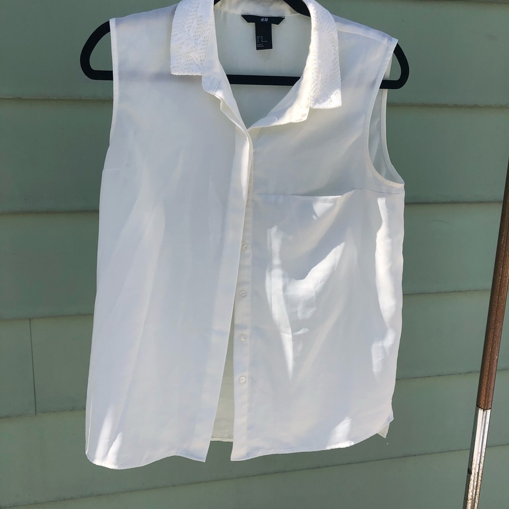 White collared blouse